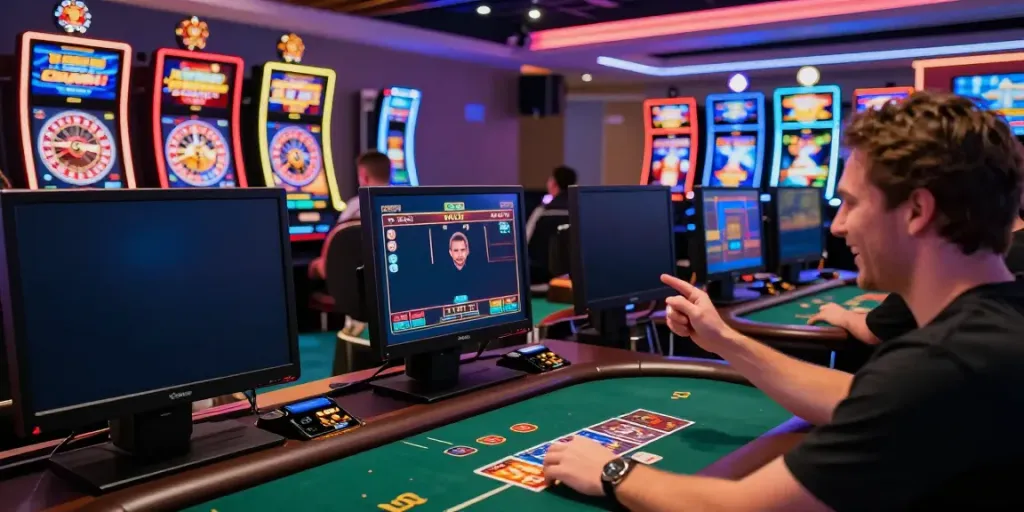 Players enjoying exciting games at SIN88’s vibrant online casino, showcasing the thrill of winning.