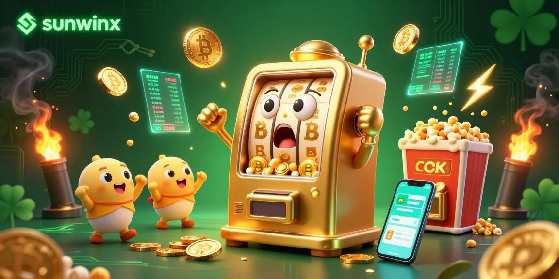 Win big with sunwinx as the golden slot machine celebrates a jackpot, surrounded by coins!