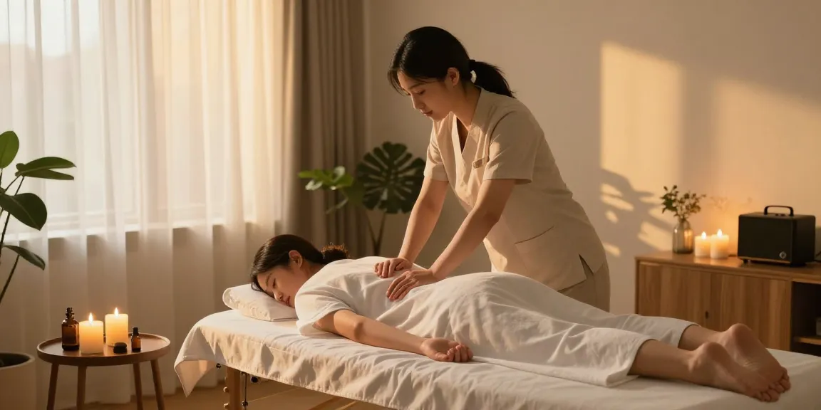 Experience soothing 인천출장마사지 in a calming home environment with essential oils and ambient lighting.