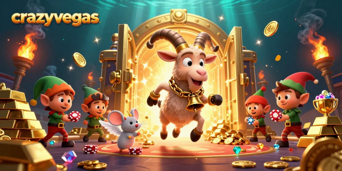 Immerse yourself in crazyvegas' thrilling casino experience with Krampus, a mouse, and mischievous elves.