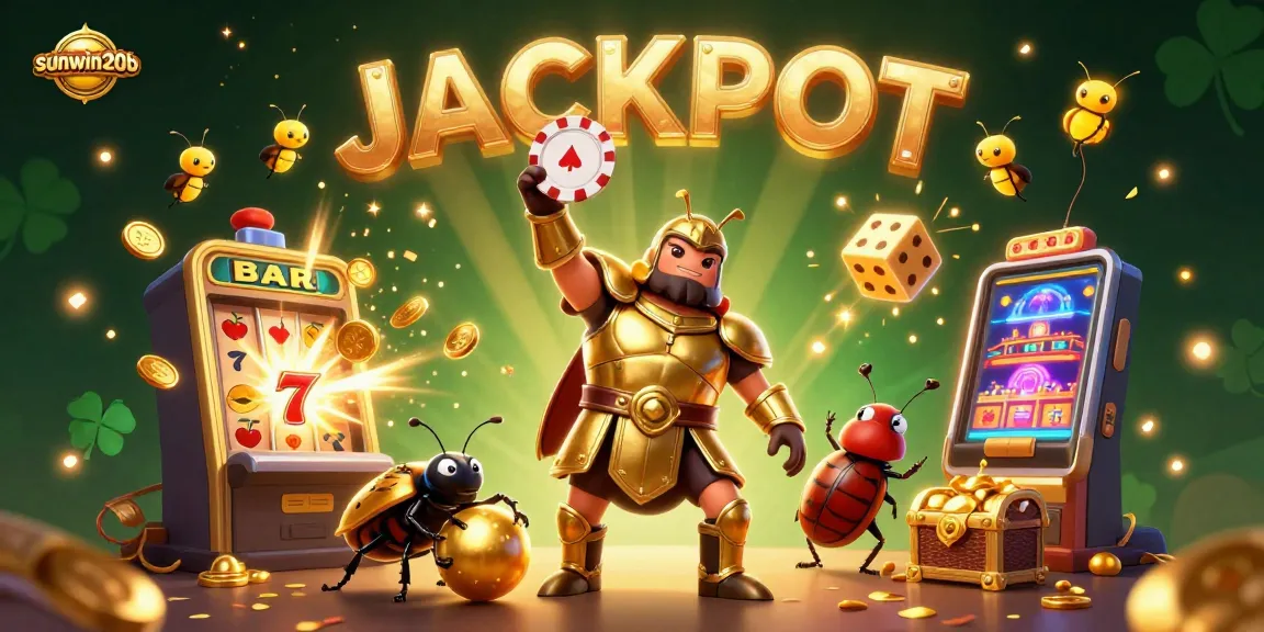 Experience excitement with sunwin20b as cartoon characters win big in a vibrant casino scene.